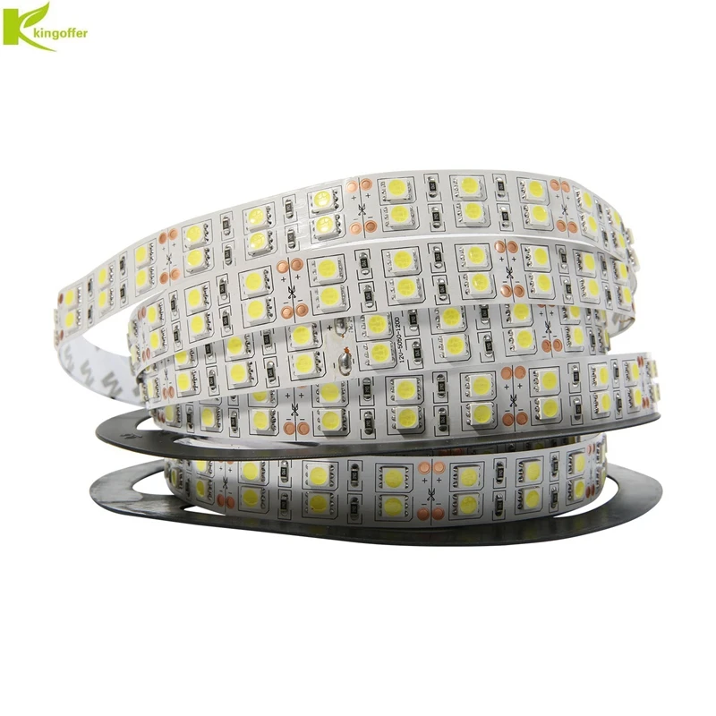 Светодиодная лента Kingoffer SMD 5050 120 светодиодов/м 12 в пост. Тока IP20 водонепроницаемая