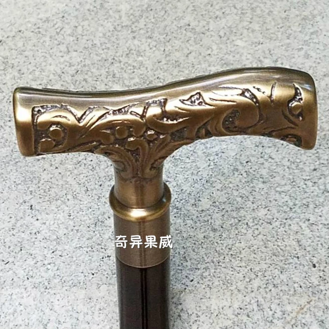 Нефритовый большой цветок джентльмена твердая медная палочка старой