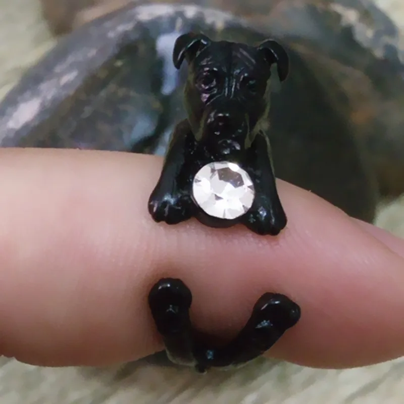 Прямая поставка кольцо питбултерьера в стиле панк Америки бесплатная доставка