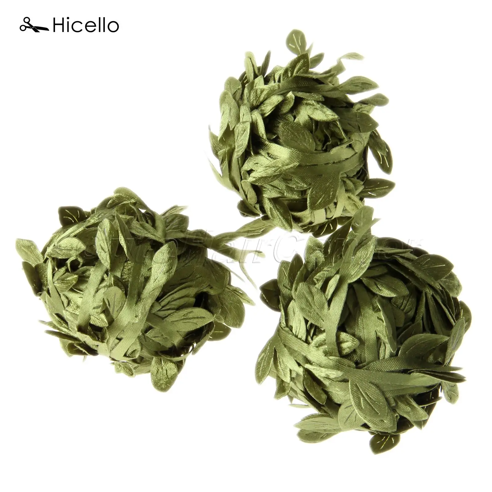 Гирлянда из зеленых листьев ротанга 10 м|decoration material|leaf vineflower garland |