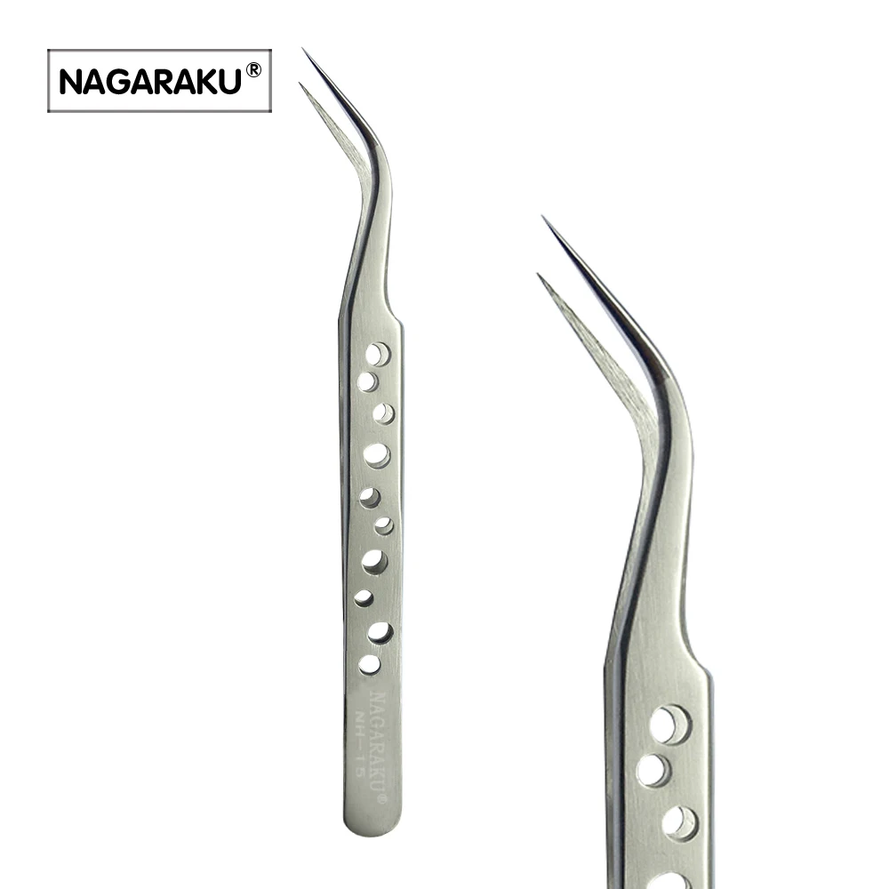 Nagaraku Profissional нержавеющая сталь ресницы пинцет Макияж нержавеющая сталь пинцет особенно Наращивание ресниц ресницы