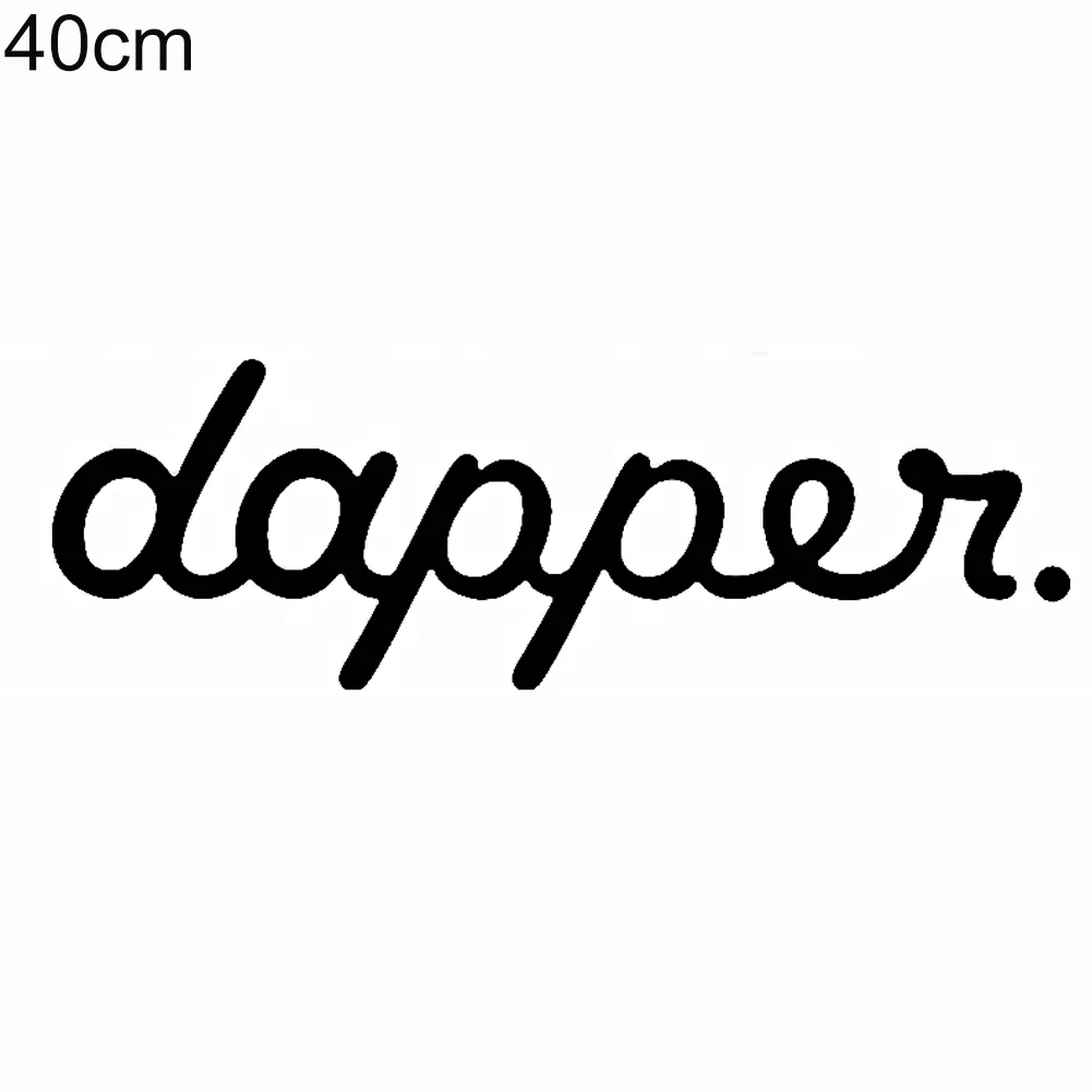 Dapper буквы Светоотражающие кузова автомобиля наклейки на ветровое стекло