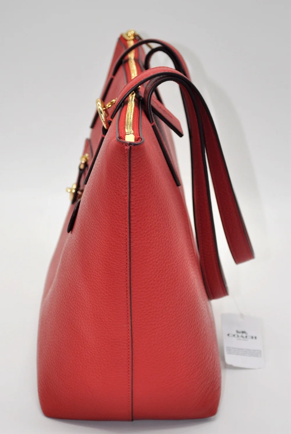 COACH Taylor Tote из кожи с галькой(яшма/золото) роскошные сумки для женщин дизайнерские сумки от Coach
