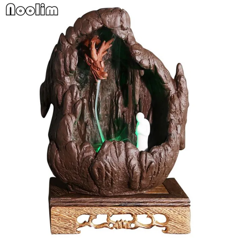 Электрический Дракон Backflow благовония яркий светодиодный светильник держатель