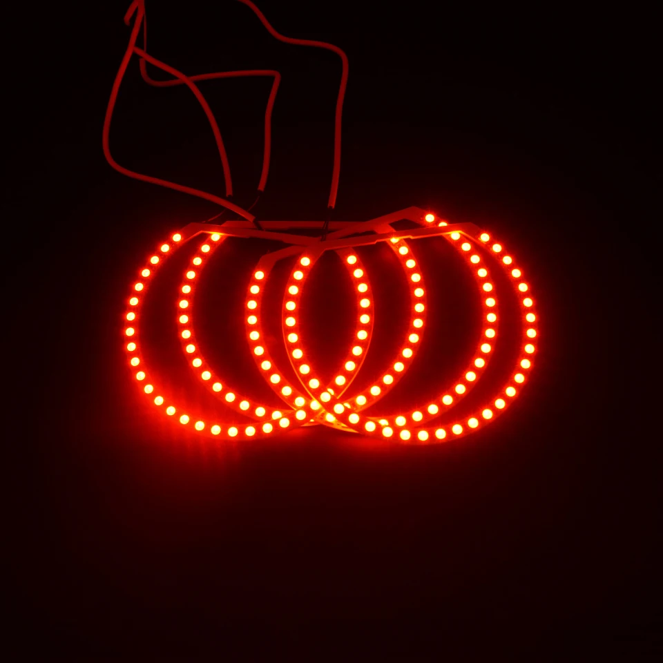 Лидер продаж светодиодный налобный фсветильник ангельские глазки 42 RGB 5050 SMD с