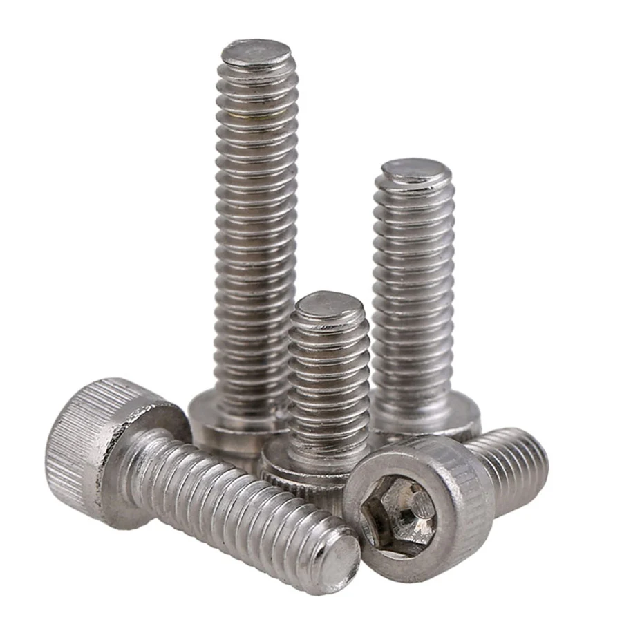 10 шт. UNC Американский стандарт головки винта с шестигранной шляпкой из нержавеющей стали 304 с гексагональным отверстием 0# 2# 4# 6# 8# 10#