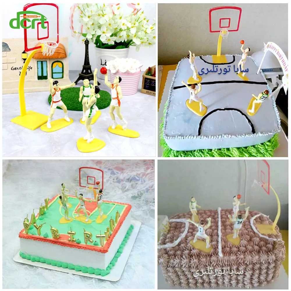 1 комплект баскетбольная команда игра сцена Спорт украшения торта инструменты