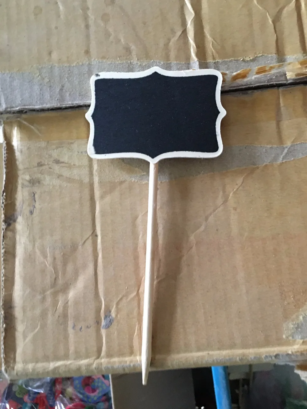 

600Pcs/lot D8*H16CM Wholeale Cheap Garden Tags Markers Nursery Plant Labels Wood Tags with blackboard