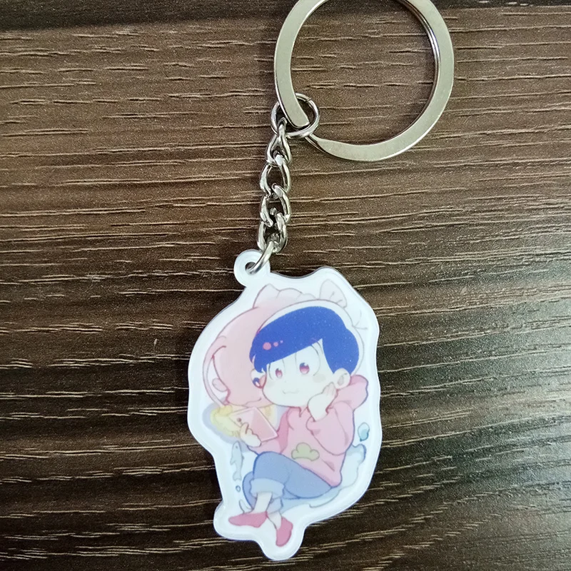 Брелок с аниме Osomatsu san Sea World, версия с морским животным, Karamatsu Ichimatsu Jyushimatsu, брелок с подвеской Llavero De
