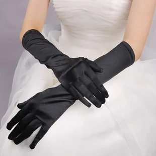 Летние перчатки простые черные легкие для демонстрации этикета|plain gloves|black light
