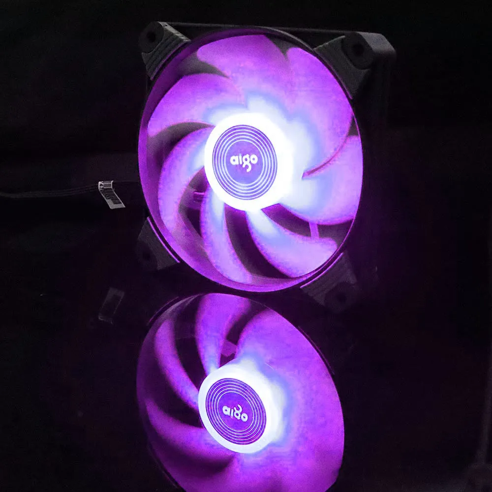 Aigo ICY-X1 высокоэффективный чехол для ПК Вентилятор 120 мм вентилятор охлаждения для компьютера Вентилятор Кулер 3P+ 4P двойной интерфейс вентилятор 12 В