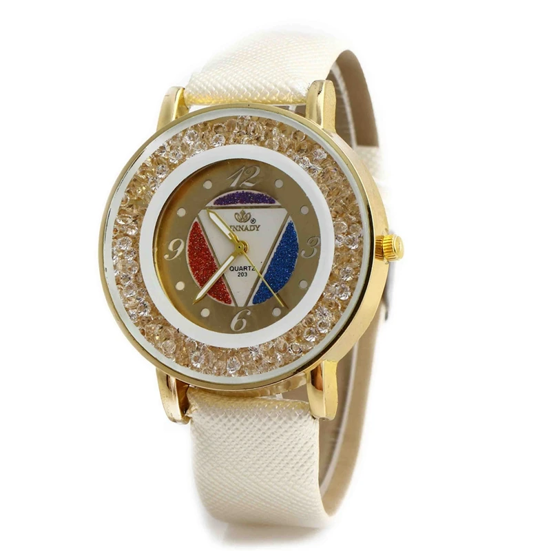 Моды женской моды смотреть цвет мяч песок перевернутый треугольник часы 203NJ|watch