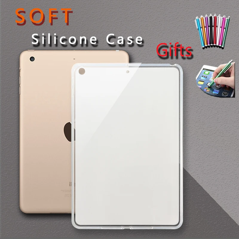Мягкие силиконовые чехлы из ТПУ для i Pad 2017 2018 2019 Pro 9 7 10 2 5 6 Air 1 Модель A1822 A1566 A1673