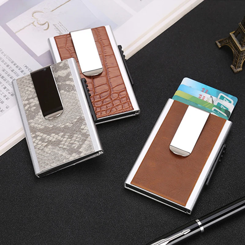 Bycobecy Анти Rfid защита банк карты Porta Tarjetas алюминиевый держатель модный