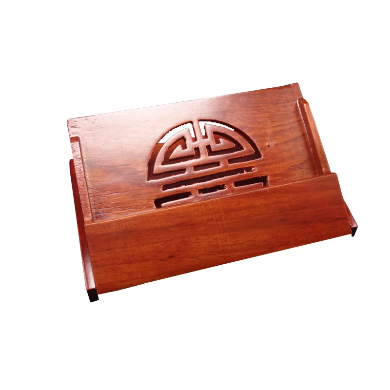 Wholesale Natural Solid wood Card Case Business Holder Rosewood Senior Cardcase Hollow sculpture | Дом и сад