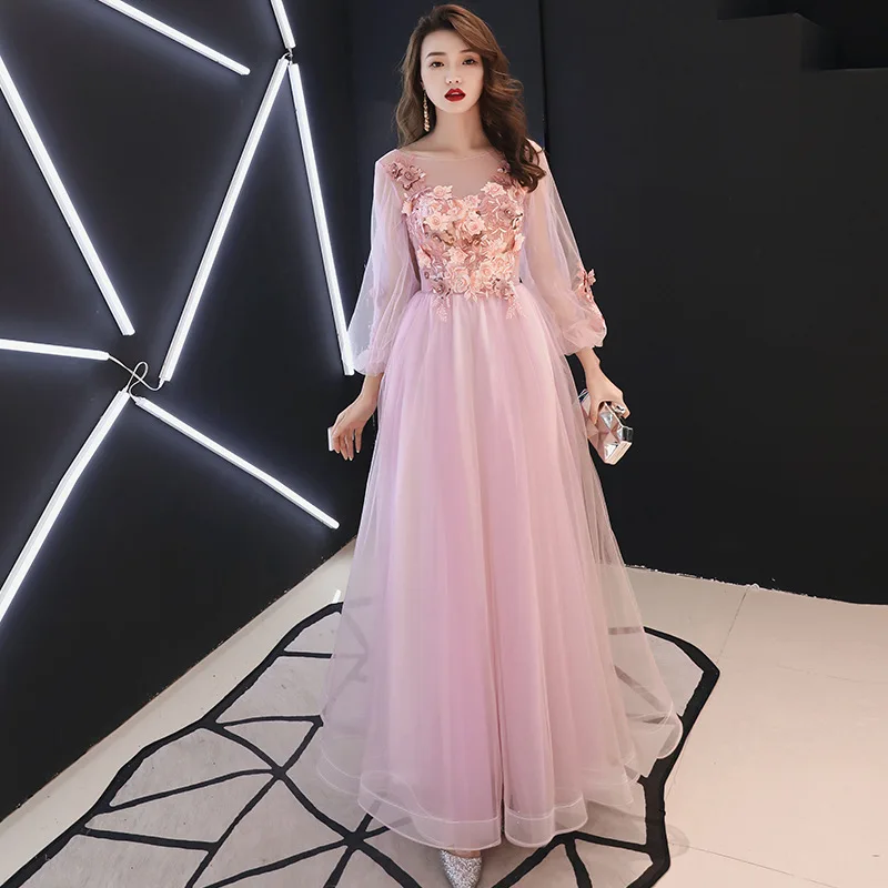 Vestido de festa 2019 Mrs Win винтажные вечерние платья трапециевидной формы с круглым