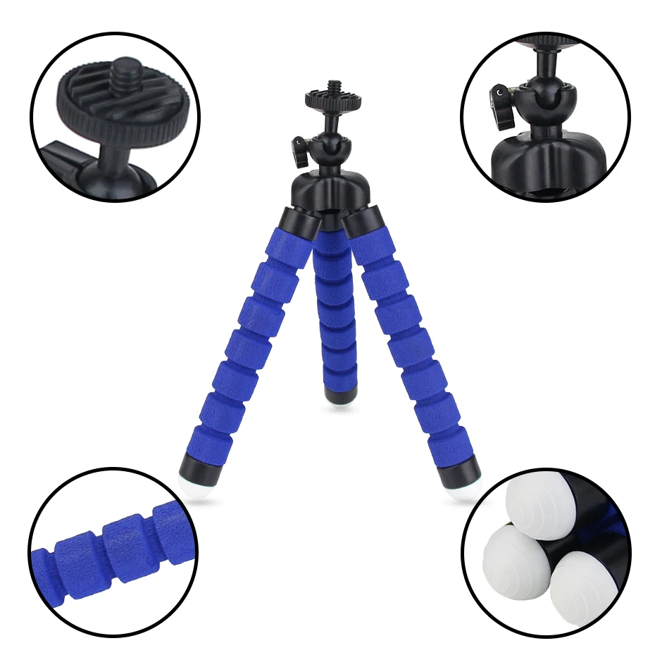 Гибкий губчатый штатив для видеокамеры мини Осьминог Держатель Кронштейн Gorillapod