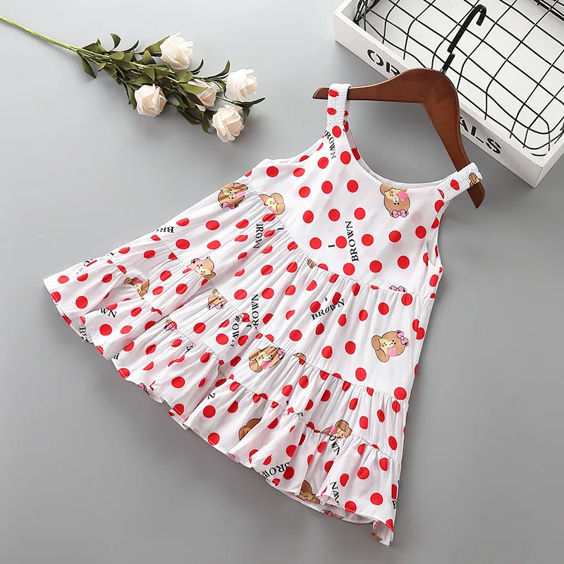 0-5 year High quality girl dress 2021 new summer fashion beach flower ruched kid children clothing party princess | Детская одежда и