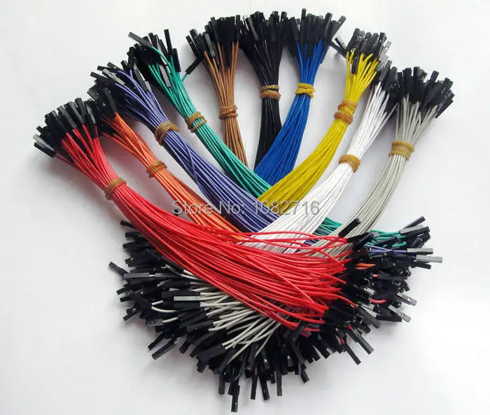 (20 шт. x 10 цветов) 20 см 26 AWG 2 54 мм 1p разъем гнездо кабель перемычки Dupont для платы Arduino