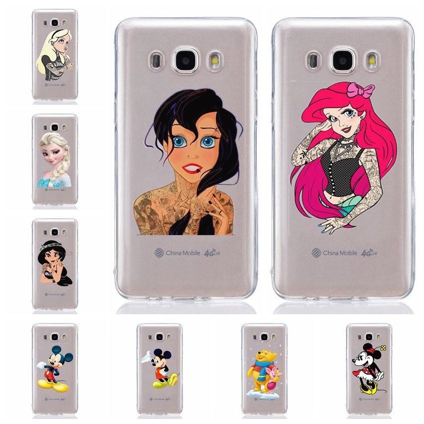 Для Samsung Galaxy J1 J2 J3 J5 J7 prime J120 J320 J330 J530F ТПУ цветной мягкий чехол с рисунком Татто