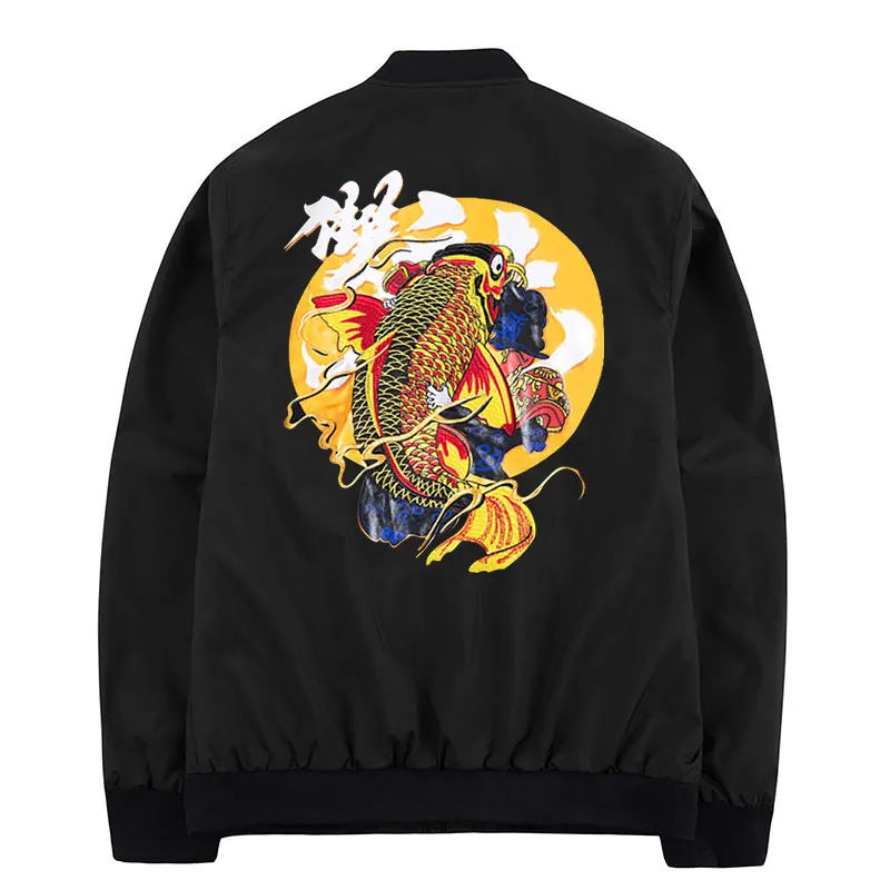 Men jackets and coat Мужские куртки и пальто для будущих мам китайские Персонажи печати Куртка хип хоп Дракон ветровка уличная Стенд воротник одежда прямая доставк - Цвет: Men jackets and coat