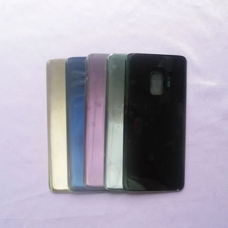 Замена заднего стекла для Samsung Galaxy S9 G960 G960F / + Plus G965 G965F крышка аккумулятора задняя