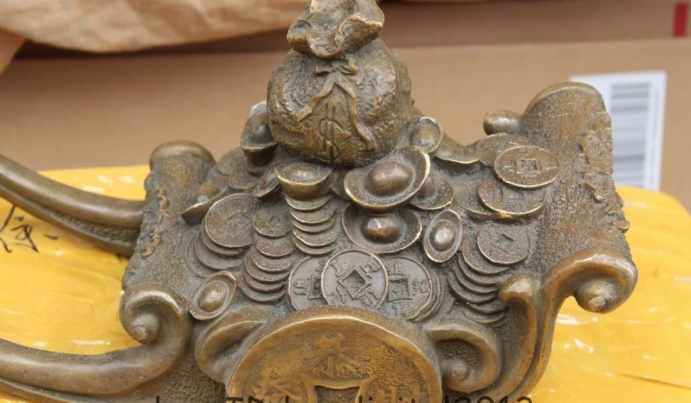 8 &quotКитай бронзовые деньги бык автомобиль высокомерие упорство помочь вашей