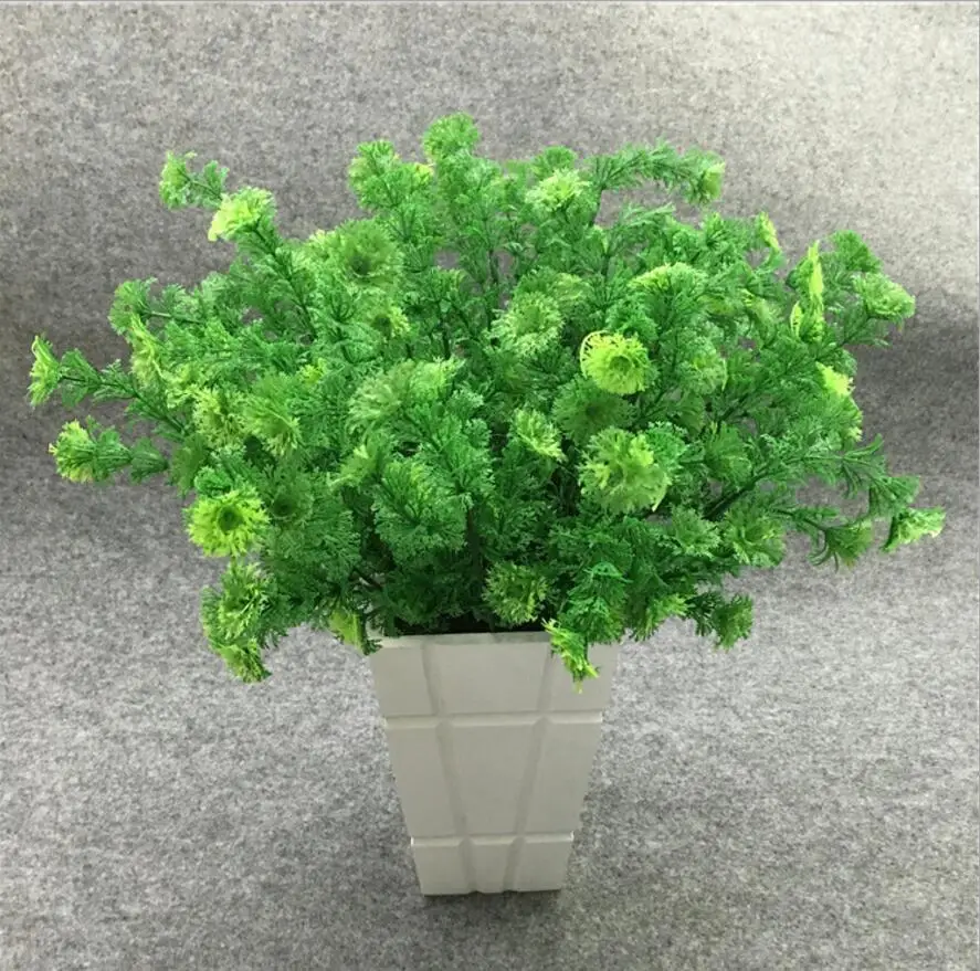 10 шт. искусственная Коралловая трава папоротник ветка зелени для стены фон