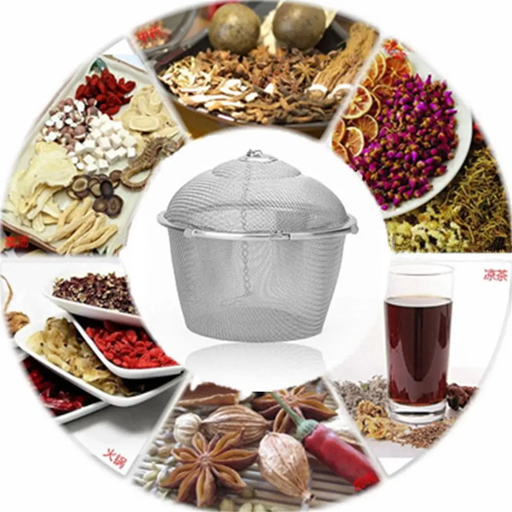 Серебряный многоразовый инфузор из нержавеющей стали|spice spices|spice infuserspices ball |