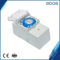 obos brand switch with timer 110v din rail mechanical timer mechanism with 48 times onoff per day timing setting unit 30mins