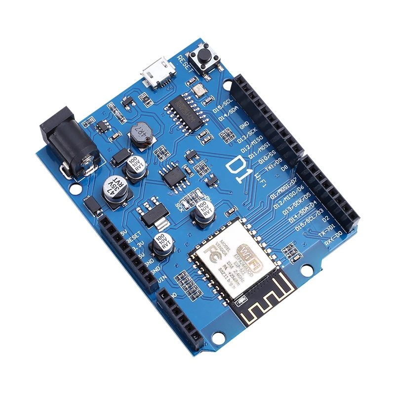 Умная электроника WeMos D1 ESP-12F WiFi uno на основе ESP8266 экран для arduino совместимый с IDE |