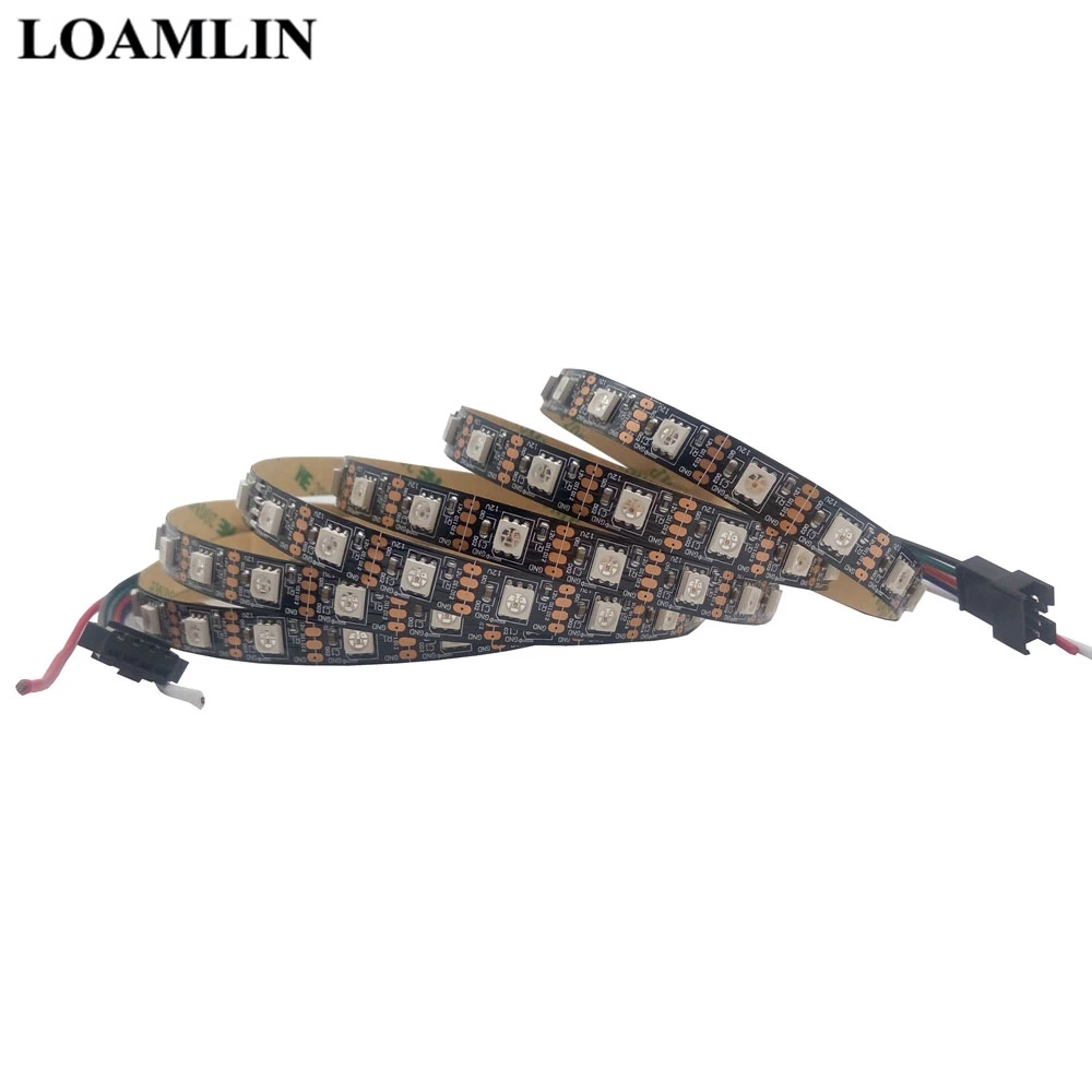 GS8208 8208 5050SMD RGB Пиксельная лента Адресуемая 30/60/144 пикселей/светодиодов/m