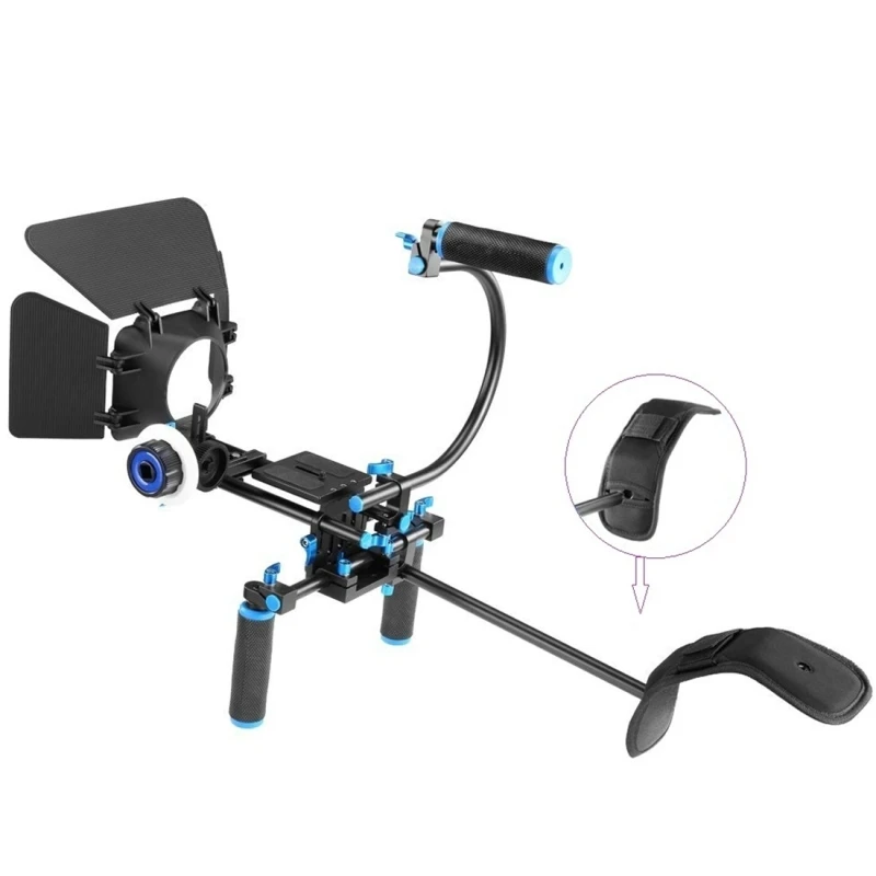 Стабилизатор видеокамеры DSLR с плечевым креплением + матовый бокс Крепление C