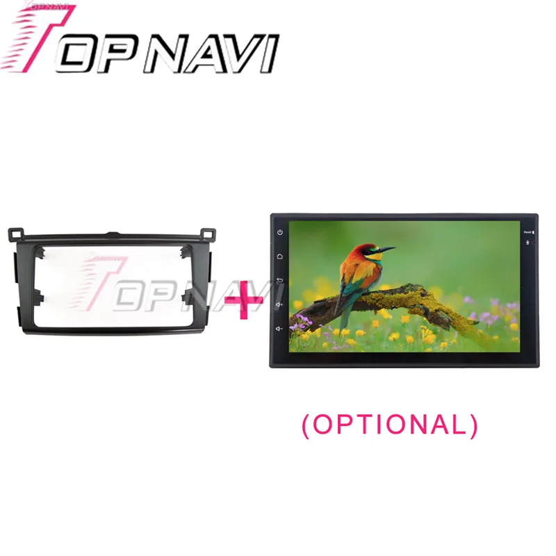 Topnavi 2 DIN Quality Car Radio Fascia for Toyota RAV4 2013 AutoStereo Interface Dash CD Trim Installation Kit | Автомобили и