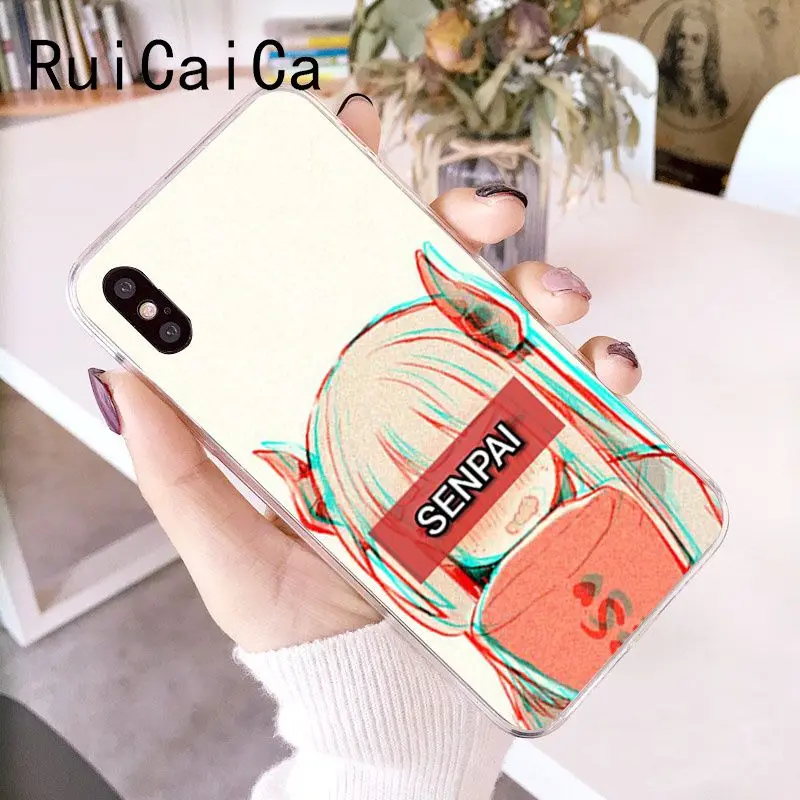 RuiCaiCa Sad японский аниме эстетический Мягкий силиконовый чехол для телефона iPhone 8 7 6