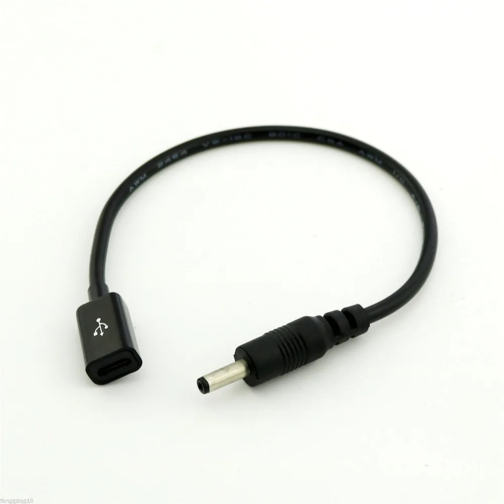1 шт. DC Power Micro USB гнездовой разъем для 3 5x1 35 мм штекер Адаптер кабель Шнур 23