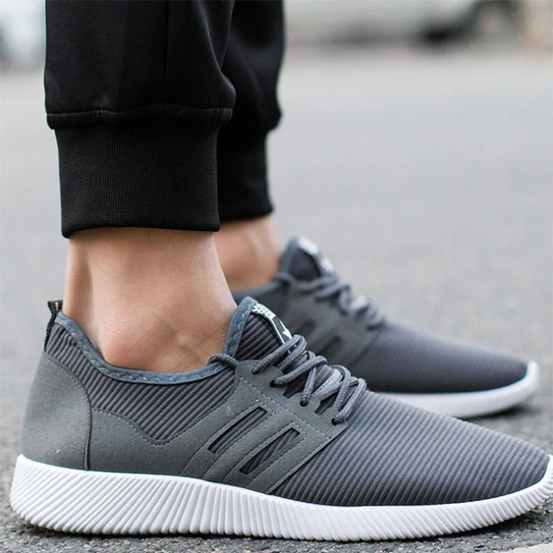 TRAANO 2019 Men Casual Shoes Man Sneakers Trainers Male Loafers Walking Cheap Black Blue Style CC-214 | Обувь