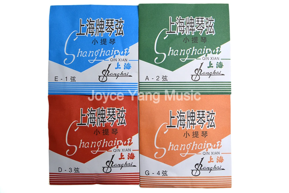 10 комплектов струн для скрипки Shanghai Pai 1/8 4/4 Струны D A G 4 струны 1 дюйма Бесплатная