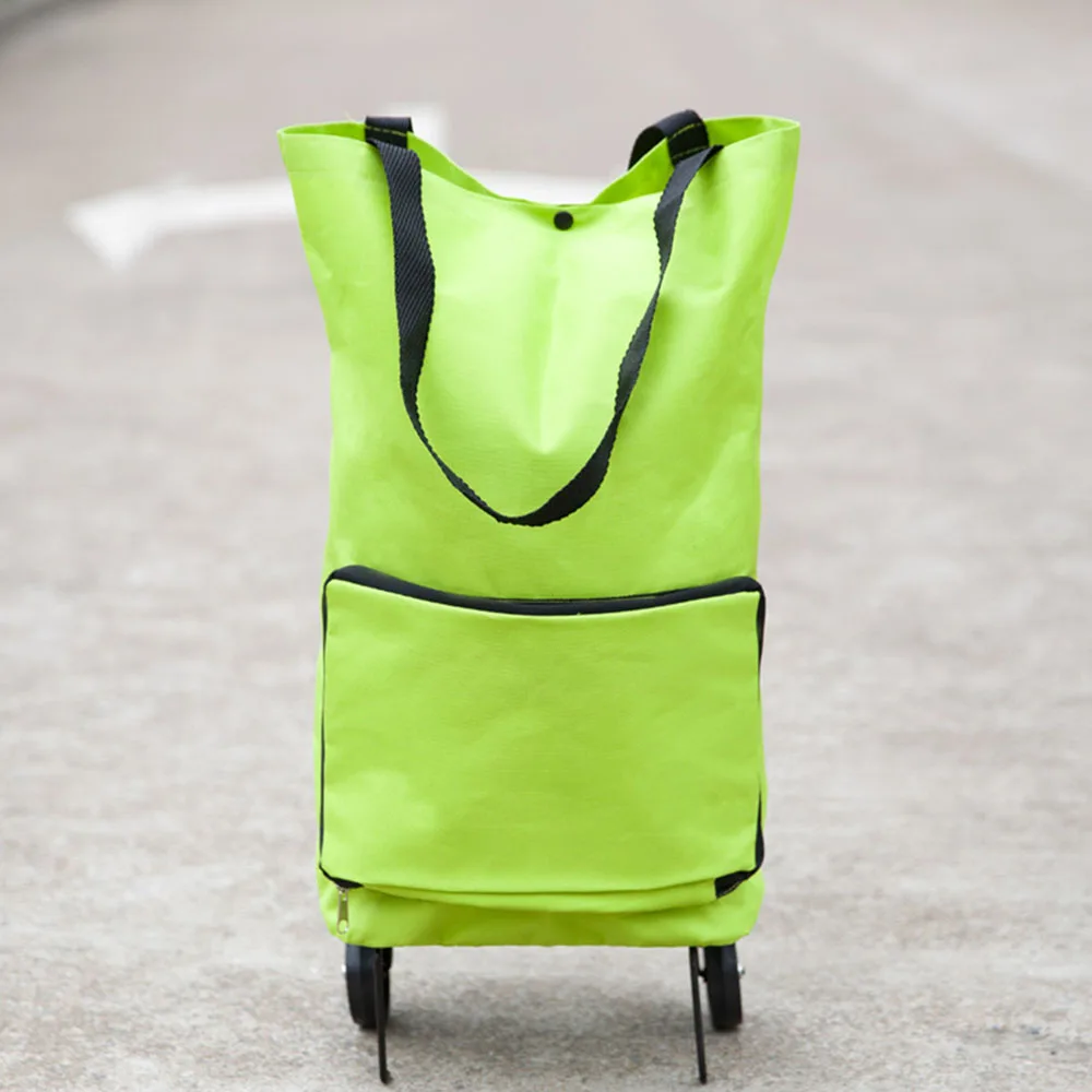 New High Capacity Shopping Food Organizer Trolley Bag On Wheels Bags Folding Portable Buy Vegetables | Багаж и сумки
