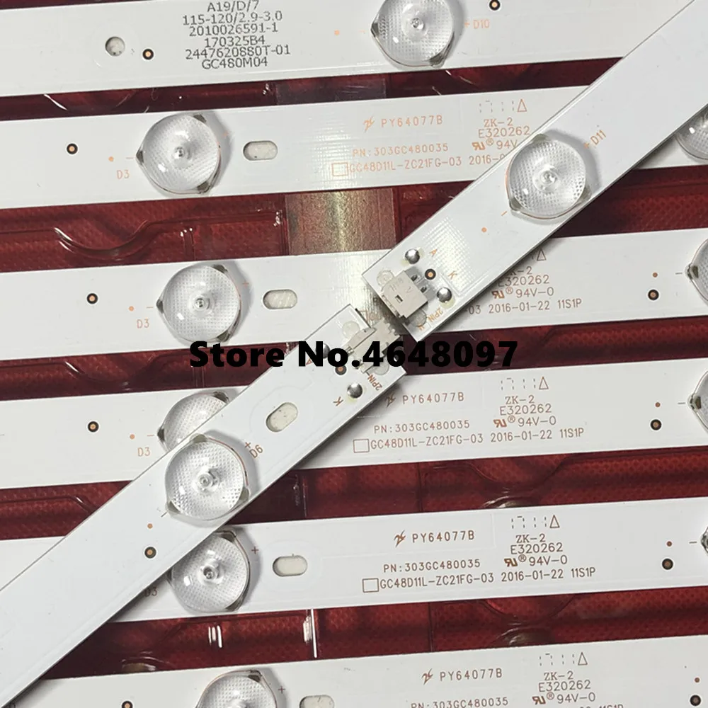 Светодиодный подсветка полосы 11 лампа для P hi ip s 48 &quotТВ BOEI480WU1 48PFF5081/T3 GC480M03 GC480M04