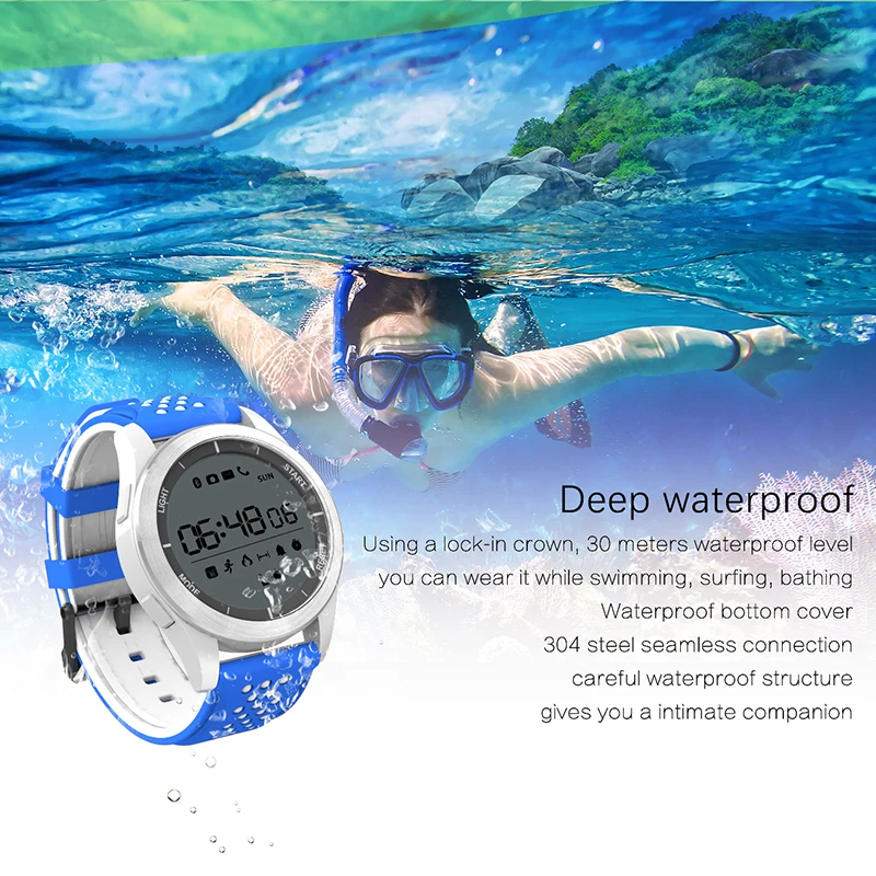 Время владельца F3 Bluetooth часы умные IP68 профессиональный водонепроницаемый фитнес