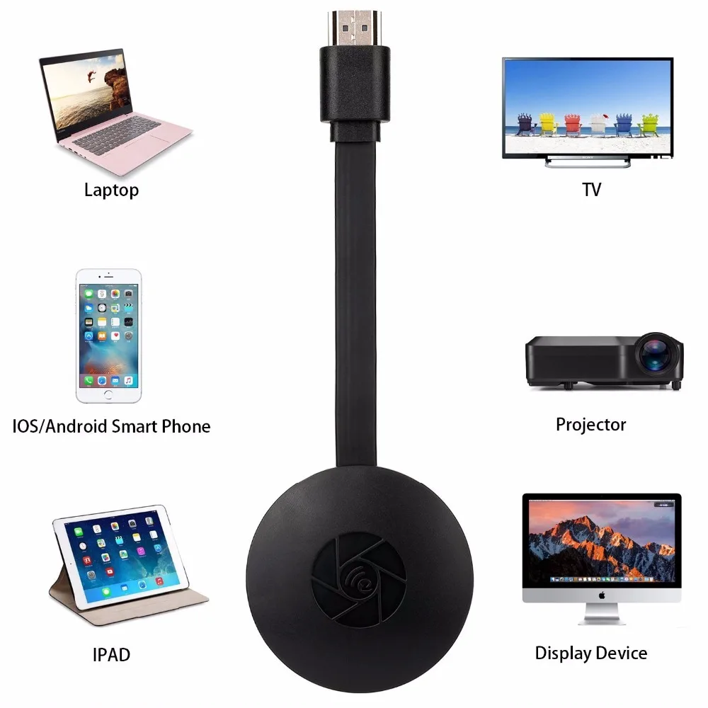 Беспроводной дисплей ключ WIFI Портативный Дисплей приемник 1080P HDMI Miracast для iOS iPhone