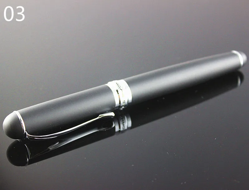 Чернильная ручка Noble JINHAO X750 черная матовая с металлическими чернилами в подарок