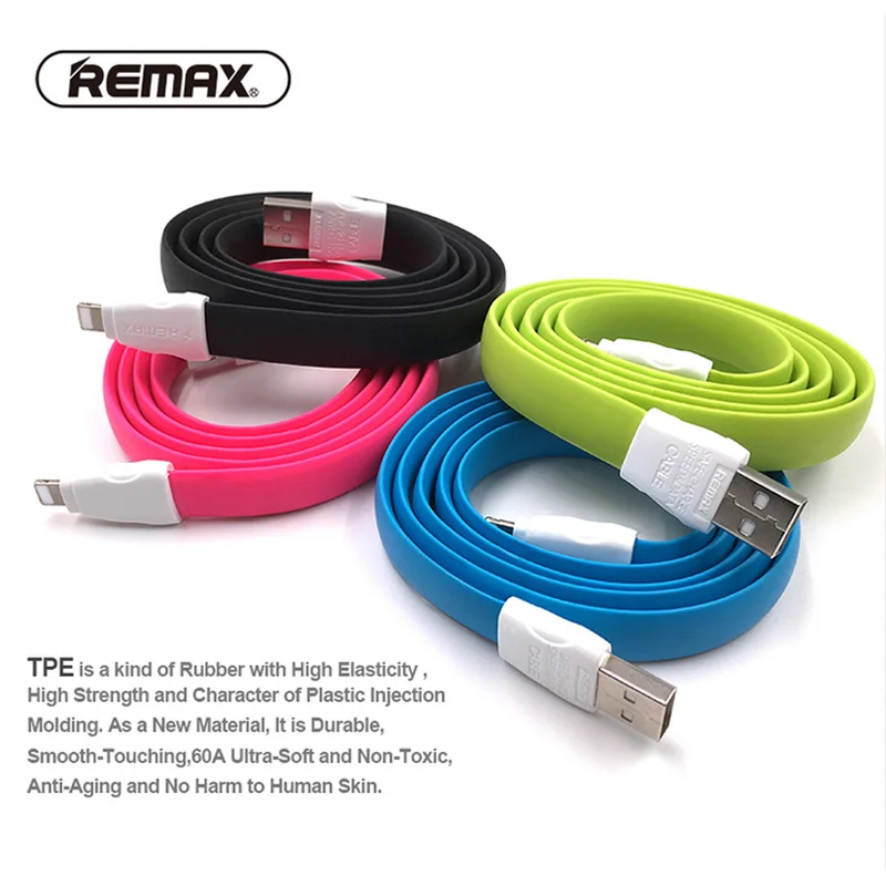 USB Remax кабель для iphone Xs max Xr X 8 7 6 plus 6s 5 ipad мини кабели быстрой зарядки мобильный
