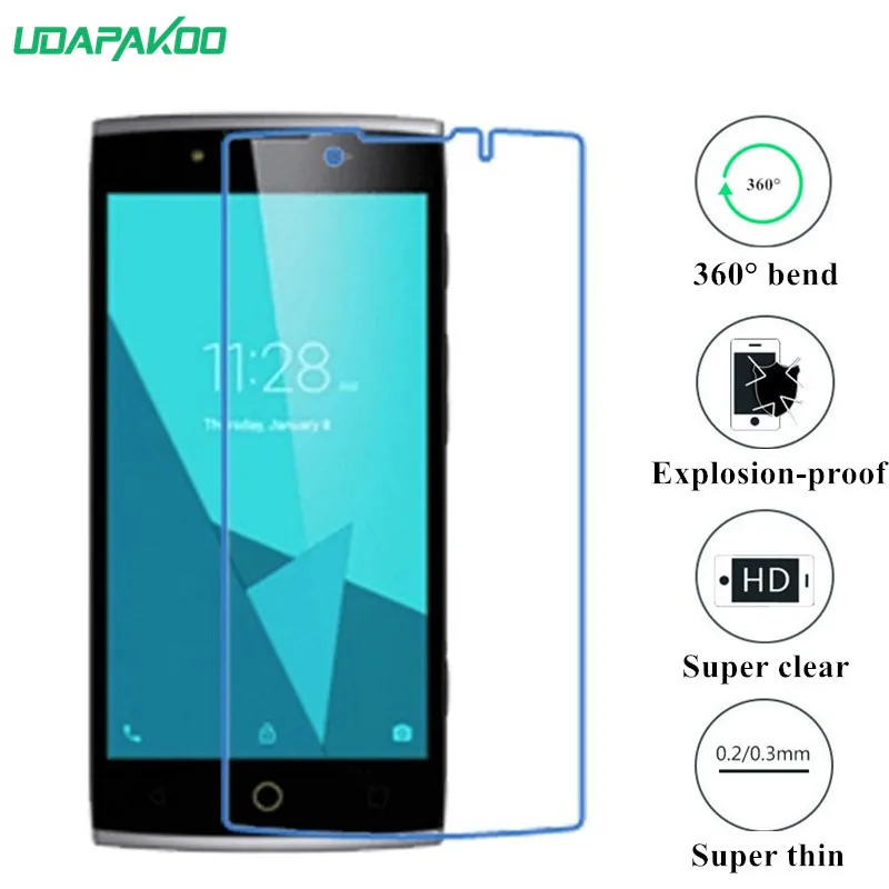 Udapakoo прозрачная закаленная (мягкое стекло) пленка для Alcatel One Touch Flash2 Flash 2 Nano