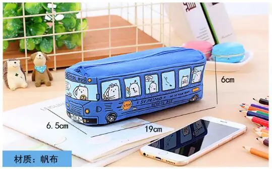 Kawaii Penccute школьный чехол карандаш для автобуса вместительная Холщовая Сумка