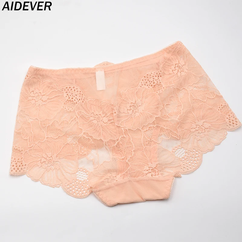 AIDEVER 4 шт./лот сексуальные кружевные трусики с цветочным рисунком женское