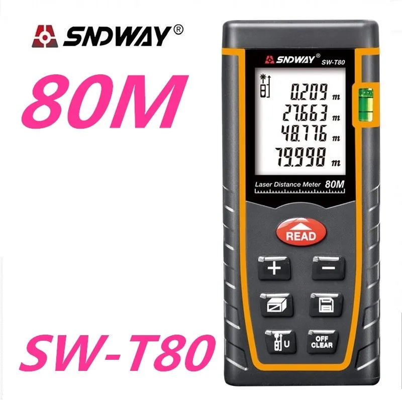 SNDWAY лазерный дальномер 40 М 60 80 100 trena лазера ленты построить меру устройство тест