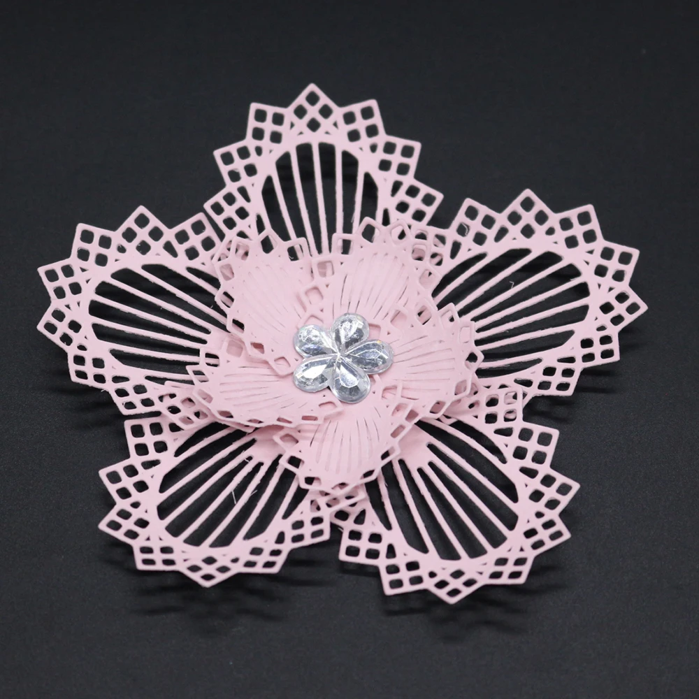7.1x5CM Flower Cutting Die Craft Dies Scrapbooking New Cut Decor Embossing Stencils Card Making | Дом и сад