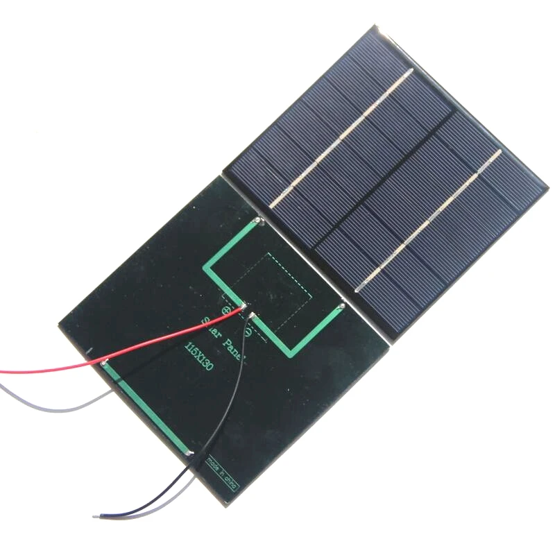 

BUHESHUI 2.5W 6V Solar Cell Module+Wire Polycrystalline DIY Solar Panel Power Battery Charger System Study Epoxy 115*130MM 10pcs